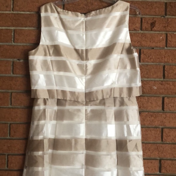 🥂TAHARI🥂STRIPE SHANTUNG POPOVER GOWN🥂 - Picture 11 of 12